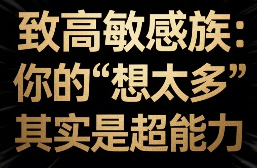 致高敏感族：你的“想太多”其实是超能力