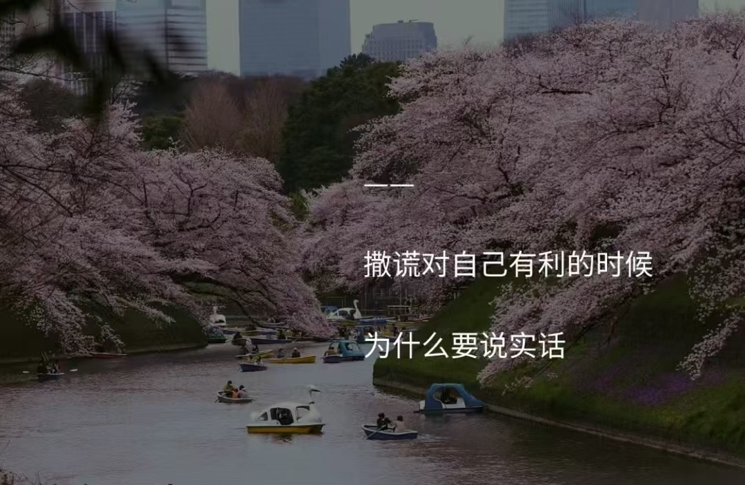 说谎是一种自我保护，是一种自我麻醉它可以帮你在建立屏障。